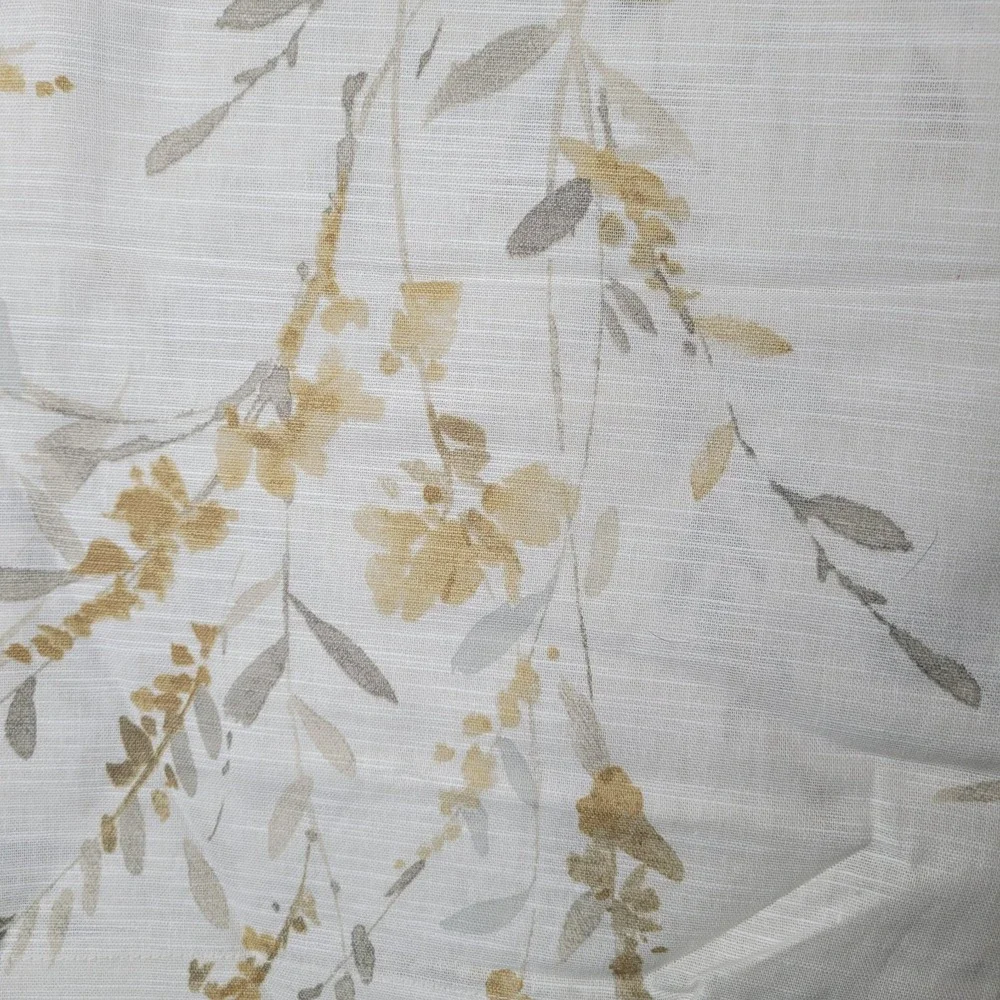 DKNY 2 Light Filtering Rod Pocket Panels 50x84 Curtains Dune 100% Cotton